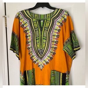 Beautiful African Print Dashiki One Size